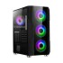 Safeway DeepForce MTG-1923 Mid Tower Black E-ATX RGB Gaming Desktop Casing